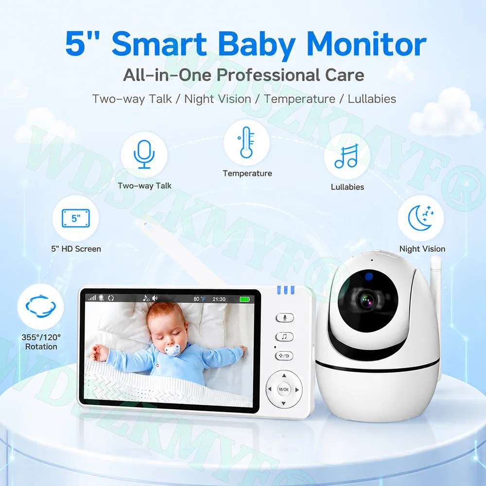 Baby Monitor 5inch With HD Cam - огляд і ціна Baby Monitor Sensor
